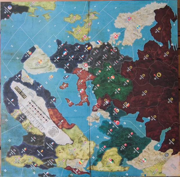 Axis & Allies 1914 Map