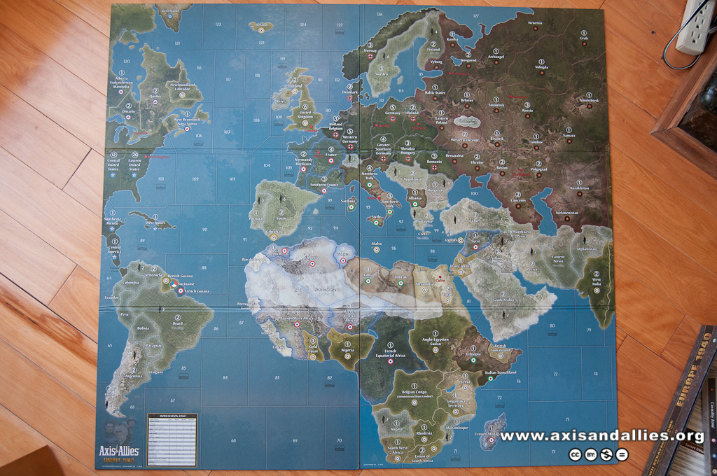 Axis & Allies Pacific 1940 full map 2812