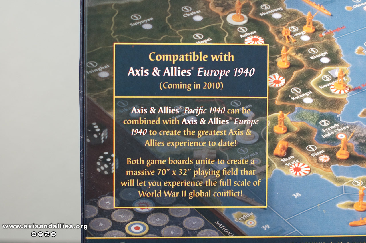 Axis & Allies Pacific Box (Back) 2615