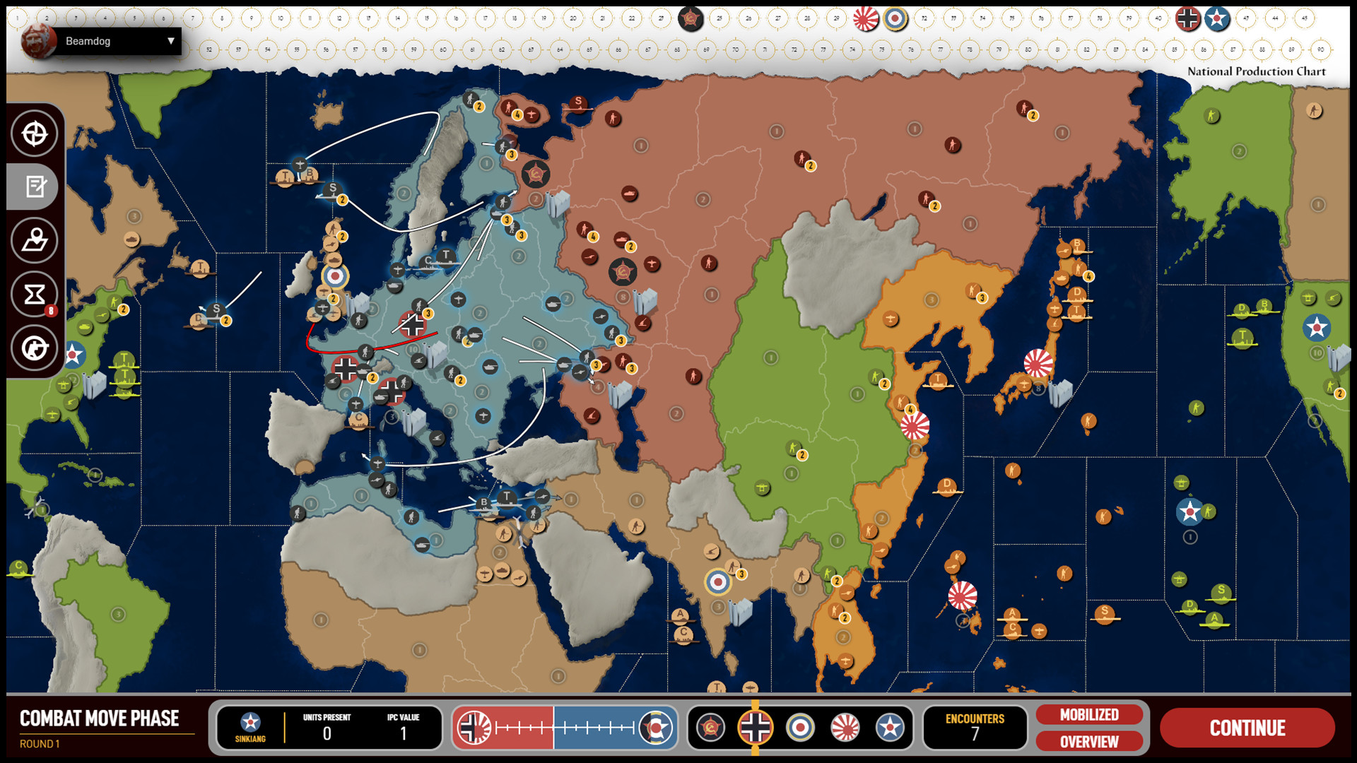 axis and allies computer game 3d