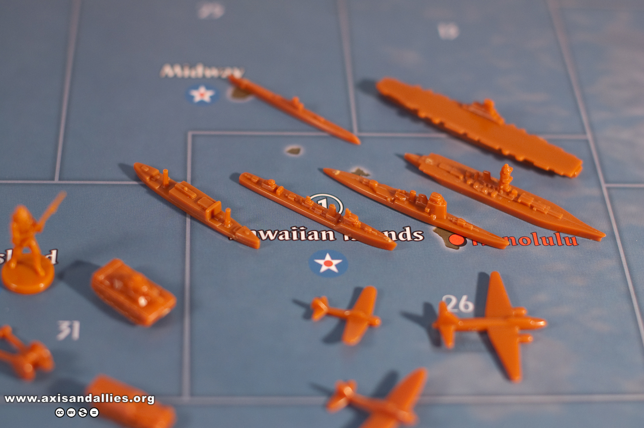 Axis & Allies Pacific 1940 Japan Naval Units 2645