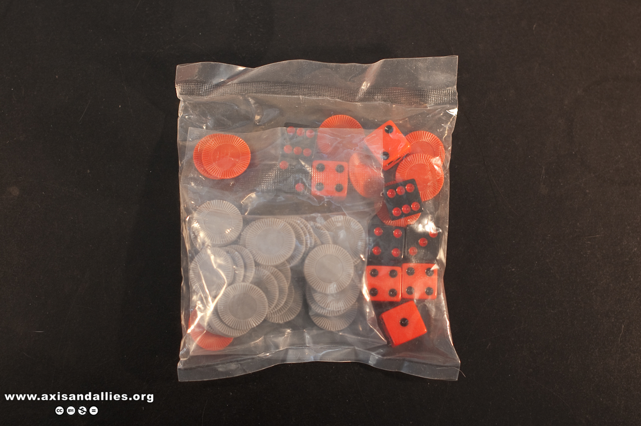 Image Axis & Allies Pacific 1940 Dice and Chips Axis & Allies